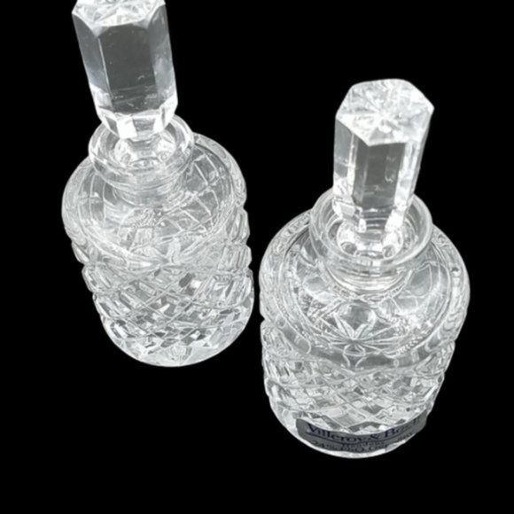 Pair Villeroy & Boch Crystal Scent Bottles - Picture 2 of 6